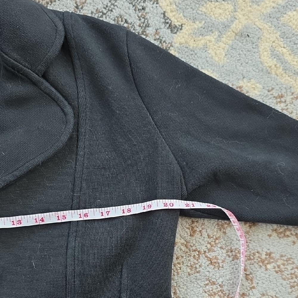 Willow Button Down Sweater Jacket Black Large - image 4